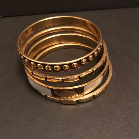 Elephant Design Multi Bangle Set - Picture 3 of 5